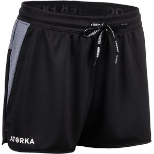 Handbalshort voor dames h500 zwart / grijs