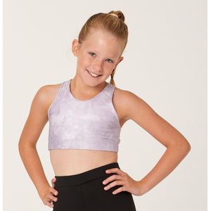 Ademend sporttopje voor meisjes tie & dye