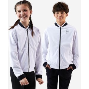 Licht rekbaar tennisjack voor jongens ergols wit