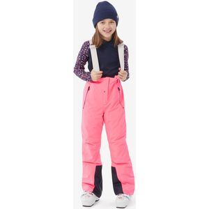 Warme en waterdichte skibroek pnf 900 voor kinderen roze