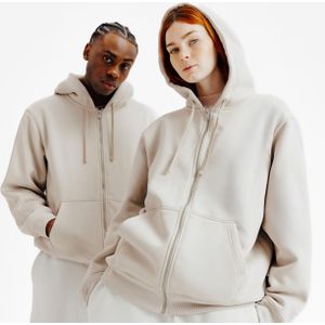 Uniseks sweatvest met rits elementals beige
