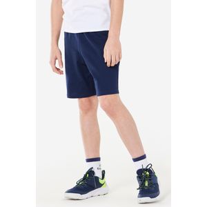 Basic kindershort katoen marineblauw