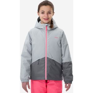 Warme en waterdichte ski-jas voor kinderen 100 grijs