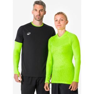Thermoshirt heren / dames keepdry lange mouwen neongroen