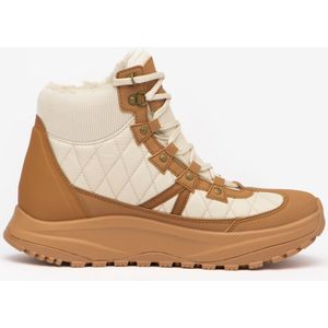 Warme waterdichte wandelschoenen nh500 mid voor dames beige