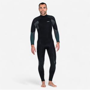 Duikpak voor heren scd 900 neopreen 5 mm zwart kaki