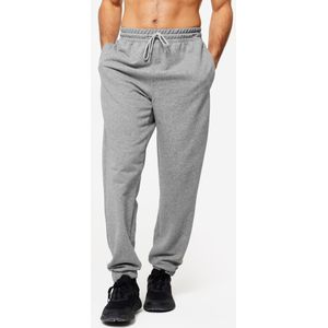 Joggingbroek katoen heren grijs