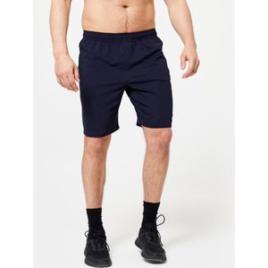 Fitness-short met zakken voor heren blauw/zwart