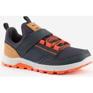 Wandelschoenen met klittenband voor kinderen nh500 low blauw oranje 28 tot 34