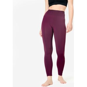 Aansluitende lange yogalegging met hoge taille paars