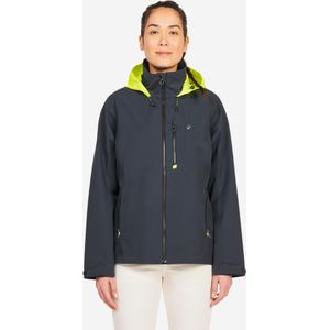 Zeiljas sailing 500 dames donkergrijs gele capuchon