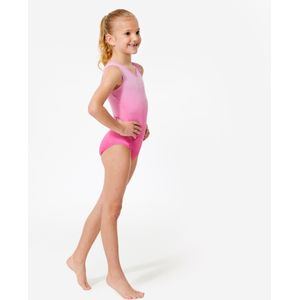 Mouwloos turnpakje meisjes roze