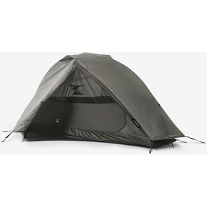 Eenpersoons koepeltent voor trekking mt900 grijs