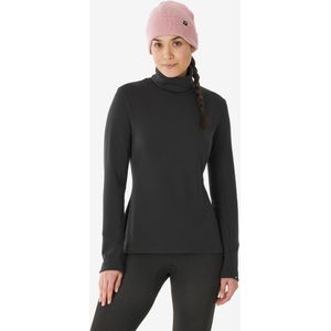 Thermoshirt bl 500 voor dames merinowol col zwart