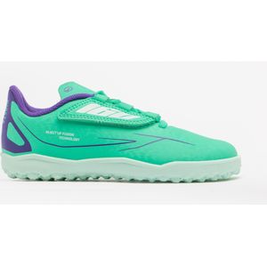 Voetbalschoenen voor kinderen 160 easy turf met klittenband groen