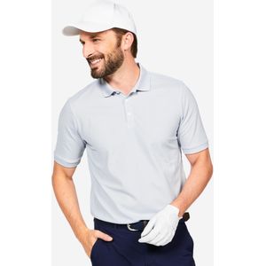 Golfpolo korte mouwen heren ww500 parelgrijs