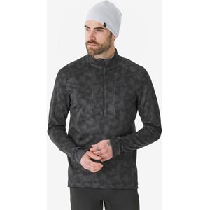 Thermische onderlaag voor heren 500 halve rits zwart