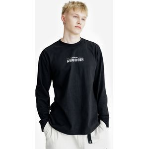 Shirt met lange mouwen en print lifetech voor heren zwart