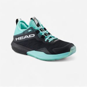 Padelschoenen voor dames motion pro 2024 zwart/turquoise