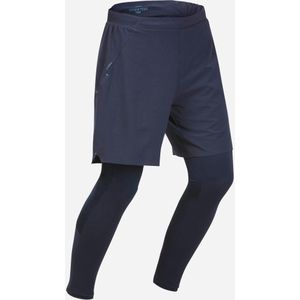 Ultralichte tight met short voor fast hiking heren fh900 blauw