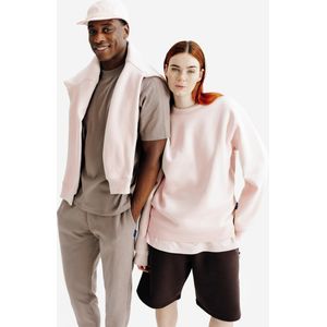 Uniseks sweater met ronde hals elementals roze