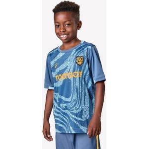 Voetbalshirt kind viralto mcroarrr cheetah blauw/grijs