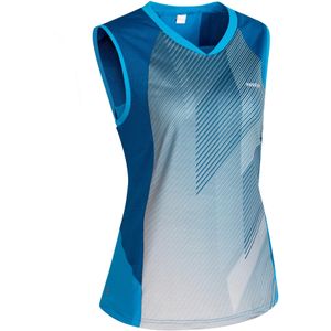 Badmintonshirt voor dames 900 blauw