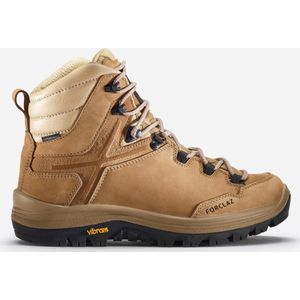 Waterdichte hoge trekkingschoenen voor dames mt500 leer vibram