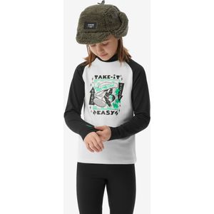 Thermoshirt bl 500 voor kinderen zwart wit patroon