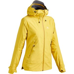Regenjas voor dames - wind en waterdichte jas - mh500 - geel