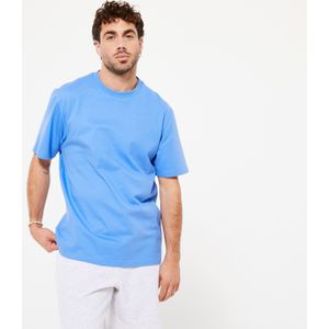 Fitness-t-shirt voor heren 500 essentials blauw