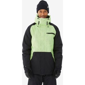 Snowboardjas voor heren snb 100 groen zwart