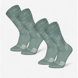 Warme wandelsokken sh500 mid groen