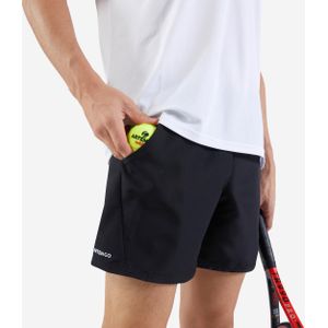 Tennisshort voor heren essential zwart