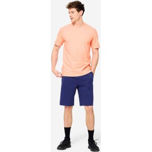 Fitnessshort voor heren regular marineblauw