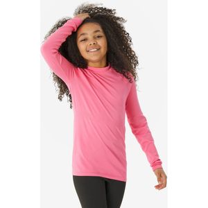 Naadloos thermoshirt bl 500 voor kinderen roze