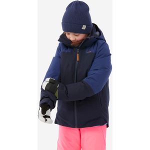 Warme en waterdichte ski-jas voor kinderen 900 blauw