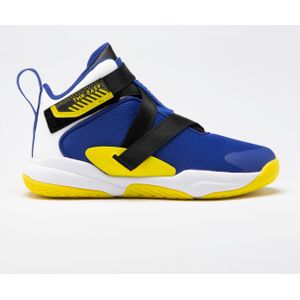 Basketbalschoenen kind easy x blauw/geel
