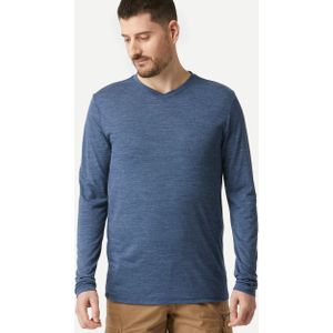 Merino Shirt - Blauw - Travel 500 - Lange Mouwen