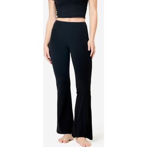 Rekbare en zachte flared legging breathe zwart
