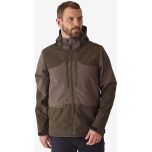 Softshell jas voor de jacht 500 bruin