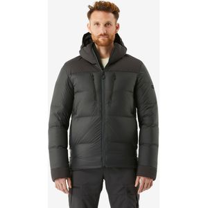 Donsjas met capuchon voor bergtrekking heren mt900 zwart -20°c