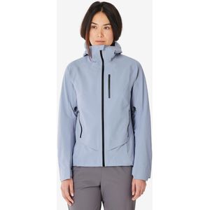 Waterdichte en lichte wandeljas mh900 voor dames paars