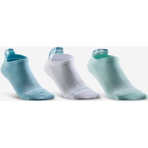 Lage sportsokken rs 160 groen wit groen set van 3 paar
