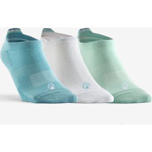 Lage sportsokken rs 160 groen/wit/groen set van 3 paar