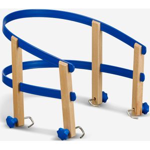 Kinderzitje voor houten slee blauw