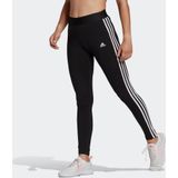 Legging voor fitness 3 strepen zwart