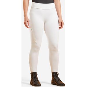 Dameslegging voor paardrijwedstrijden fullgrip 500 wit
