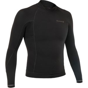 1,5 mm neopreen uv-shirt 900 zwart surf rashguard