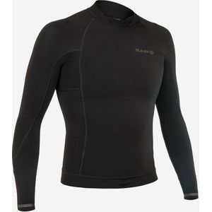 1,5 mm neopreen uv-shirt 900 zwart surf rashguard